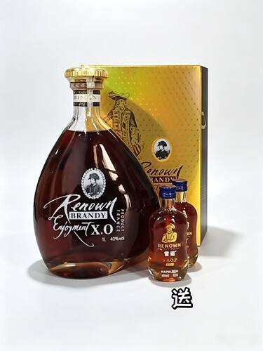白兰地酒40度进口1L洋酒