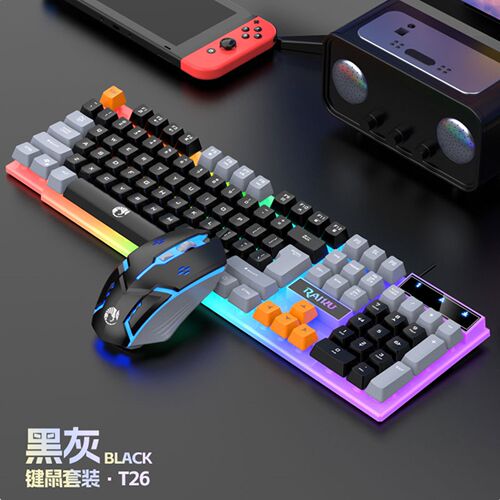 适用ThinkPad X9-15p笔记本电脑背光版机械手感键盘鼠标套装有线