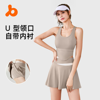 夏林户外运动套装女裸感瑜伽服健身防走光跑步瘦身美臀