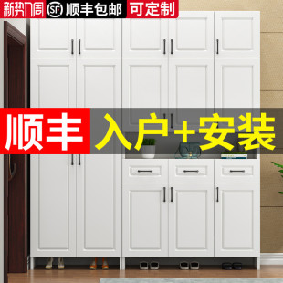 鞋 简易靠墙门厅柜 柜家用门口大容量玄关柜简约现代入户鞋 柜高立式