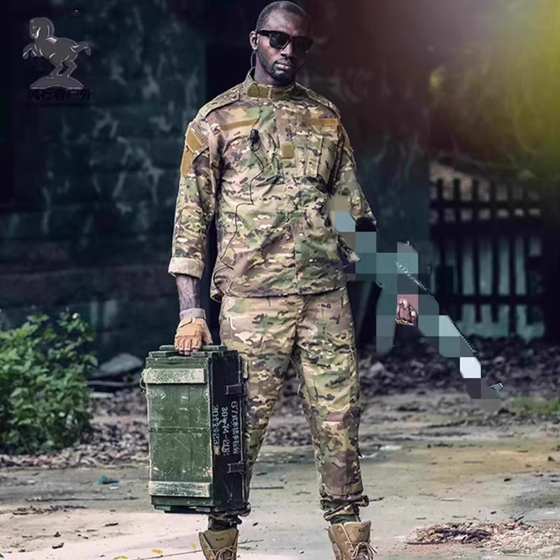 特种大兵CP迷彩服户外宽松训练服耐磨教官服军迷多袋战术野战套装