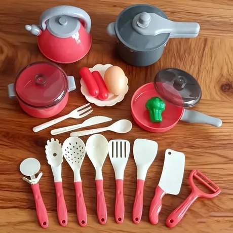 儿童过家家厨房玩具仿真汤锅煎锅厨具做饭餐具勺子铲子叉子漏勺