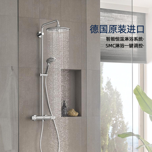 挂墙式 进口恒温淋浴套装 原装 GROHE德国高仪花洒260mm顶喷一体式