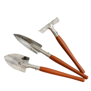 沃施worth园艺多肉三件套盆栽小铲子工具套装迷你种花家用铁锹