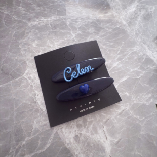 韩版甜美爱心字母发夹女2025新款高端边夹侧边时尚刘海夹碎发夹子