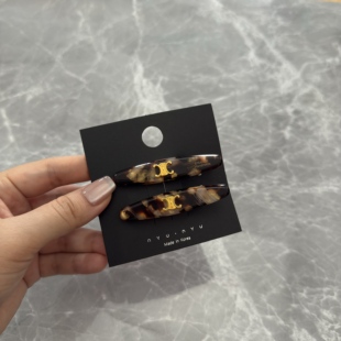 时尚气质百搭玳瑁凯旋门发夹边夹侧边刘海夹鸭嘴夹后脑勺夹子头饰