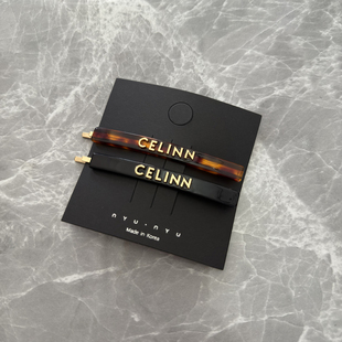 醋酸字母凯旋门发夹边夹侧边一字夹刘海夹碎发夹后脑勺夹子头饰