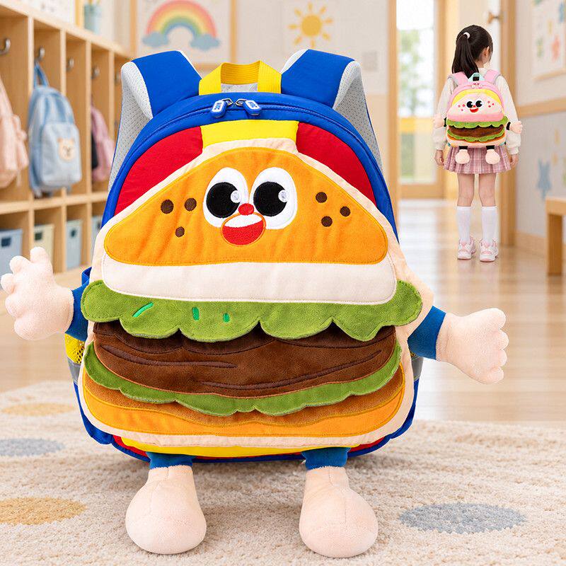 VABC幼儿园新款可爱书包双肩包女孩减负开学学生轻便背包超萌洋气