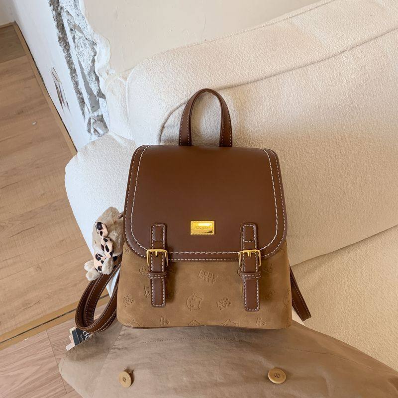 2026复古拼接撞色通用双肩包 爆款立体英伦风法式通用双肩包,箱包皮具/热销女包/男包,通用款女包,淘宝优惠券,粉丝福利购,淘宝优惠卷