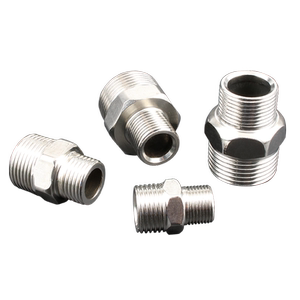 wonderlux唯创专卖店不锈钢对丝接头双外丝直接加厚加长6分转4分变径头水龙头水管配件