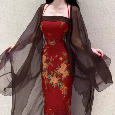 新中式仙气纱纱防晒外套蝶扑开衫