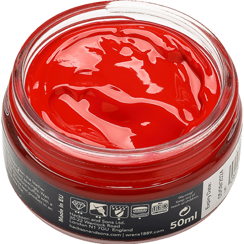 WREN'S红色酒红色鞋油真皮补色划痕修复膏皮鞋保养护理膏原装进口