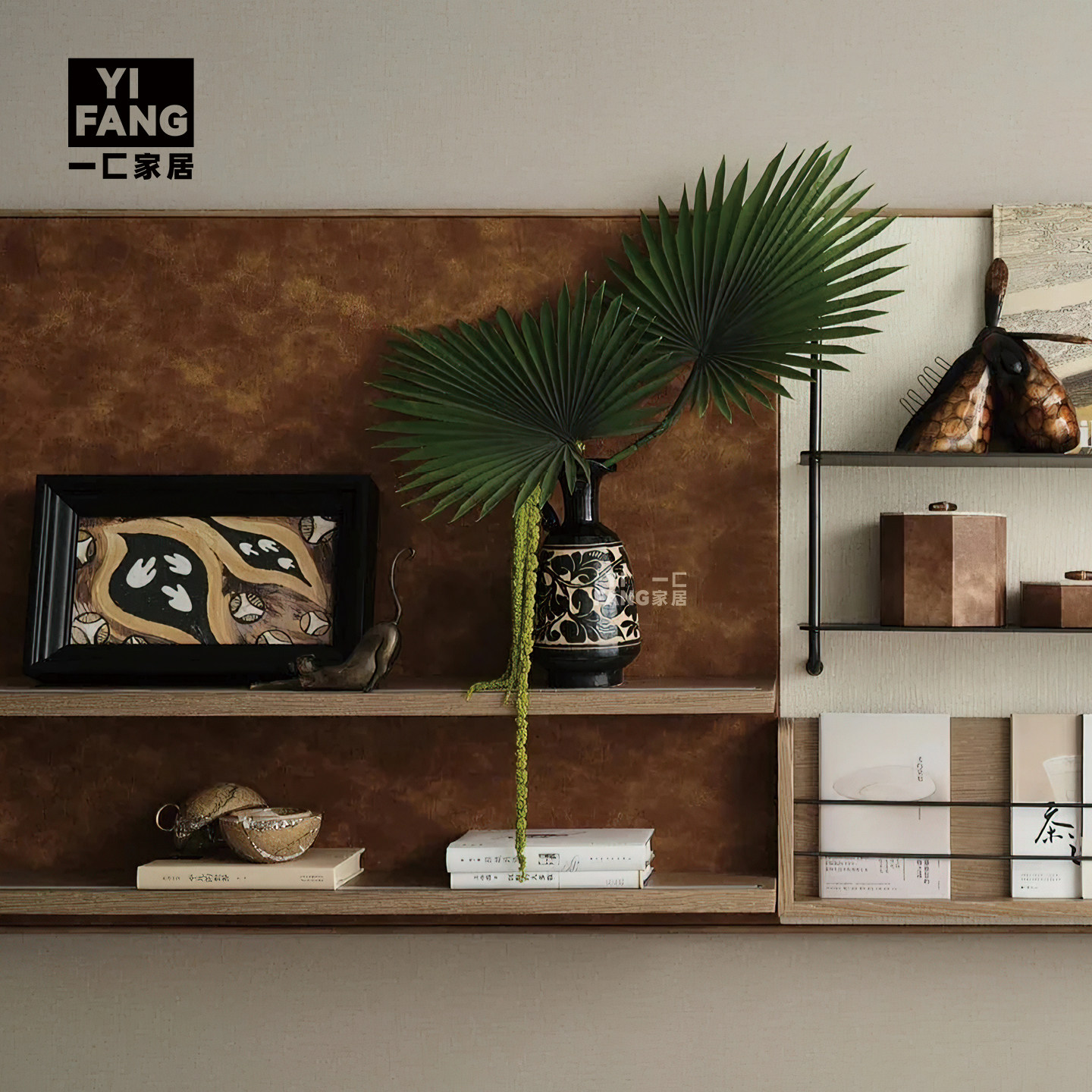 一匚 中古装饰画进口书籍皮革储物盒 样板间客厅书房开放柜摆件,家居饰品,装饰摆件,淘宝优惠券,粉丝福利购,淘宝优惠卷