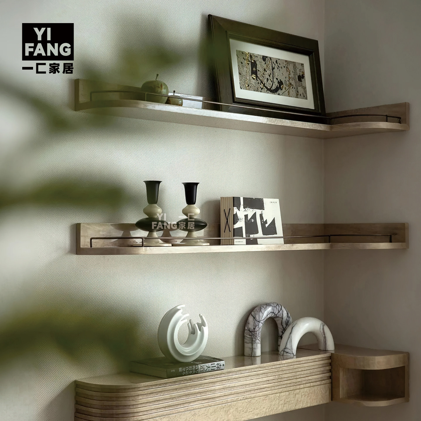 一匚 现代装饰画大理石摆件 样板房全屋定制大小户型书房摆件