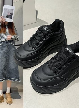 厨房防水防滑鞋女士纯黑色久站不累脚工作鞋通勤餐饮上班鞋小黑鞋