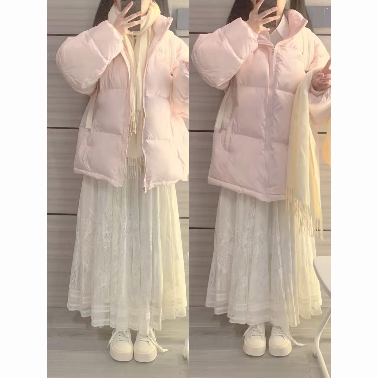 潮流短款拉链棉服外套