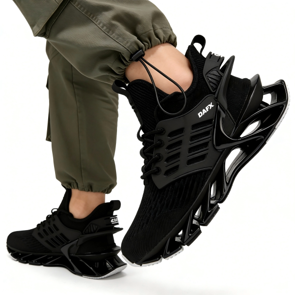 保罗圣约翰刀锋鞋男新款秋季透气飞织网面机甲潮鞋休闲运动跑步鞋