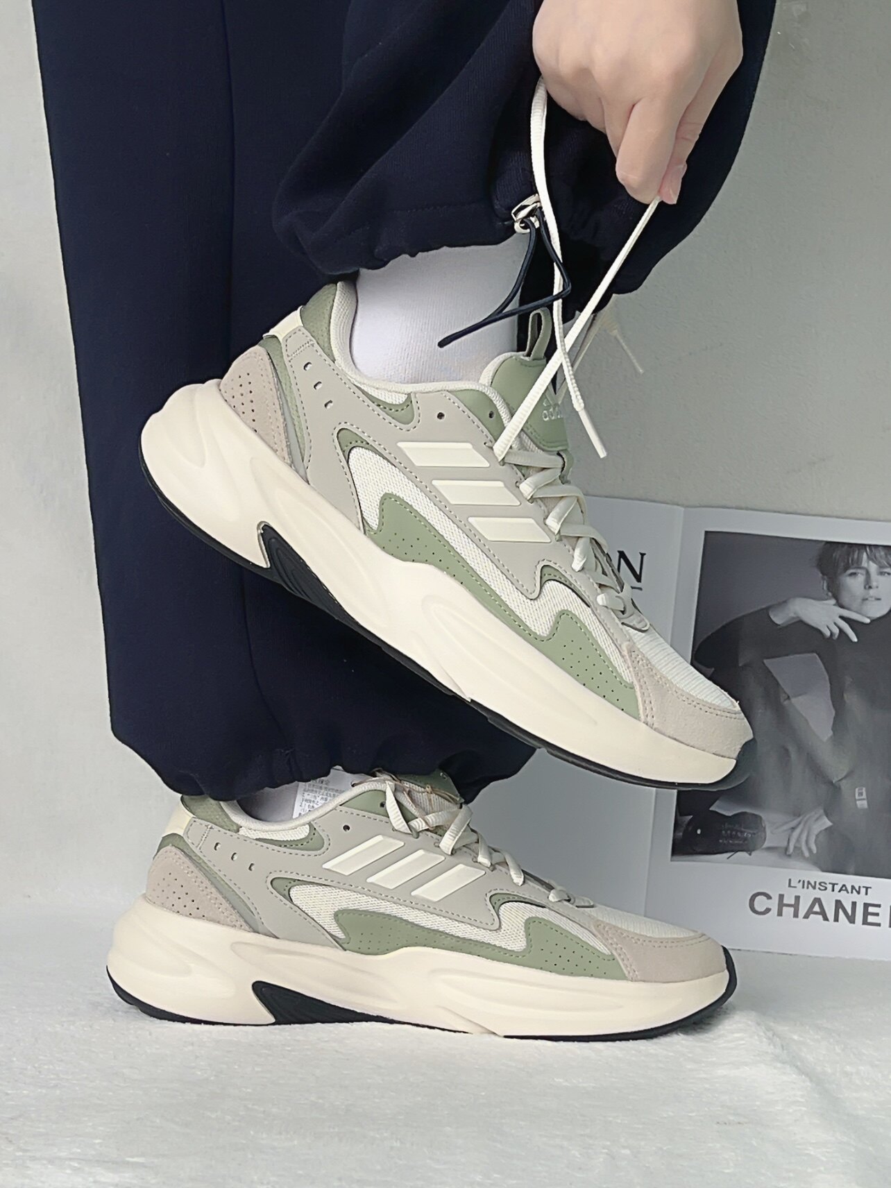 Adidas阿迪达斯男鞋正品新款厚底波波鞋运动休闲老爹鞋 KJ3946
