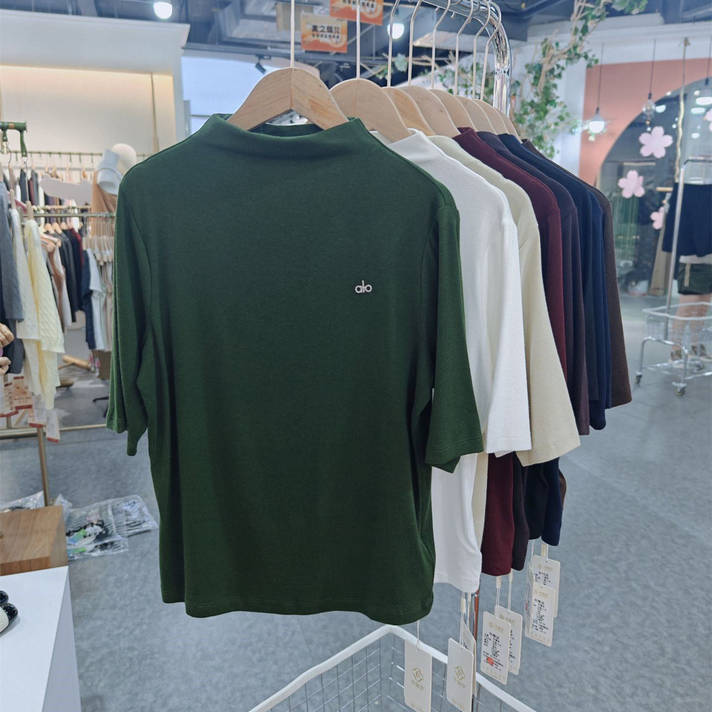 乔俪莎女士5分袖初秋宽松显瘦韩版时尚针织衫上衣2025秋新款8929