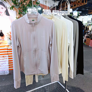 女士冰击0小腰精立领防晒衣运动瑜伽外套修身 666 显瘦2026好彩夏款