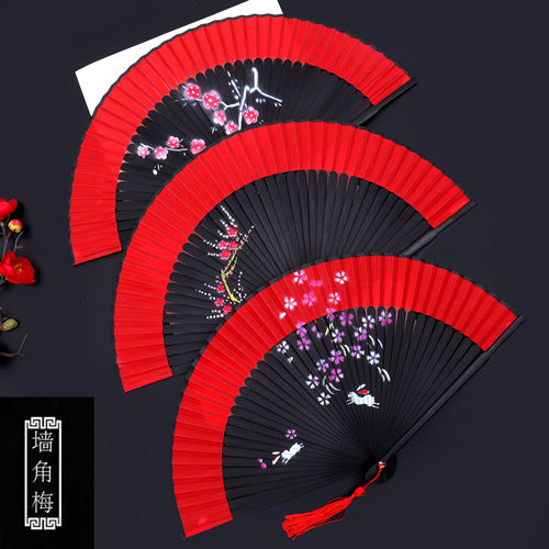 古风扇子开合顺滑折扇基地