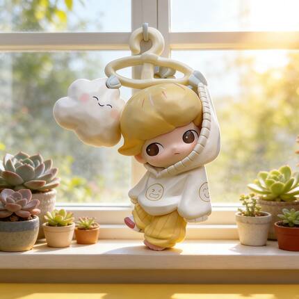 DIMOO今天星期八系列想要晴天手办盲盒DIMOO童心未泯可爱手办挂件