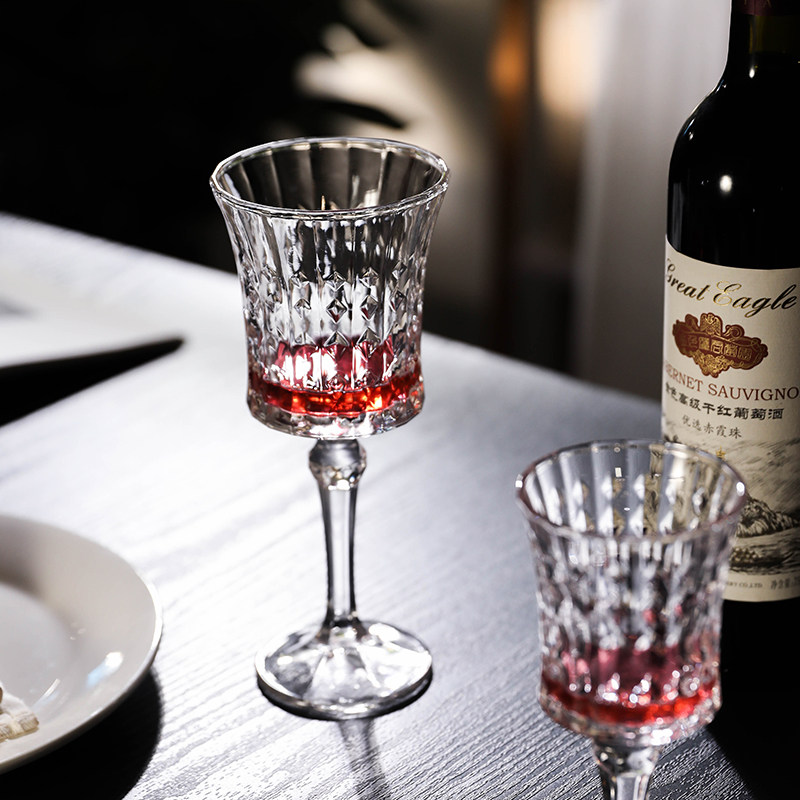 法国钻石红酒杯高档轻奢华玻璃杯