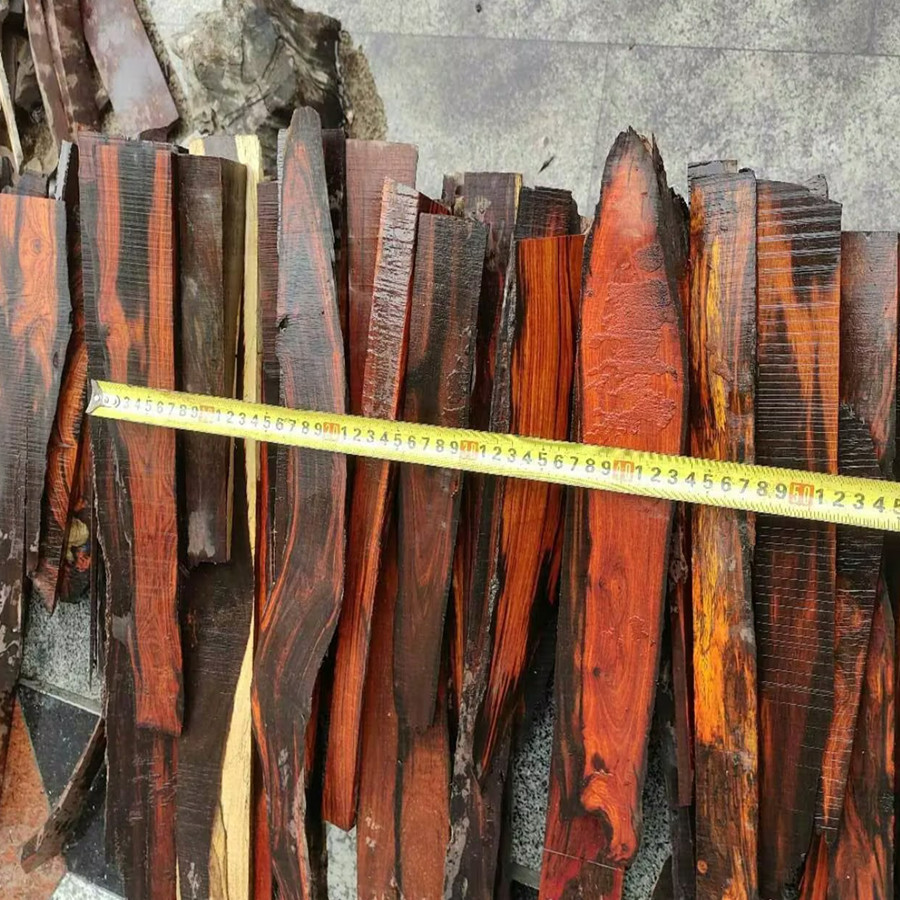 老挝大红酸枝红木料边角料随形雕刻料DIY发簪刀柄紫檀花梨老料5斤