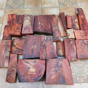 5斤小叶紫檀木料边角料木工diy下脚料红木原材料珠子花纹料高油料