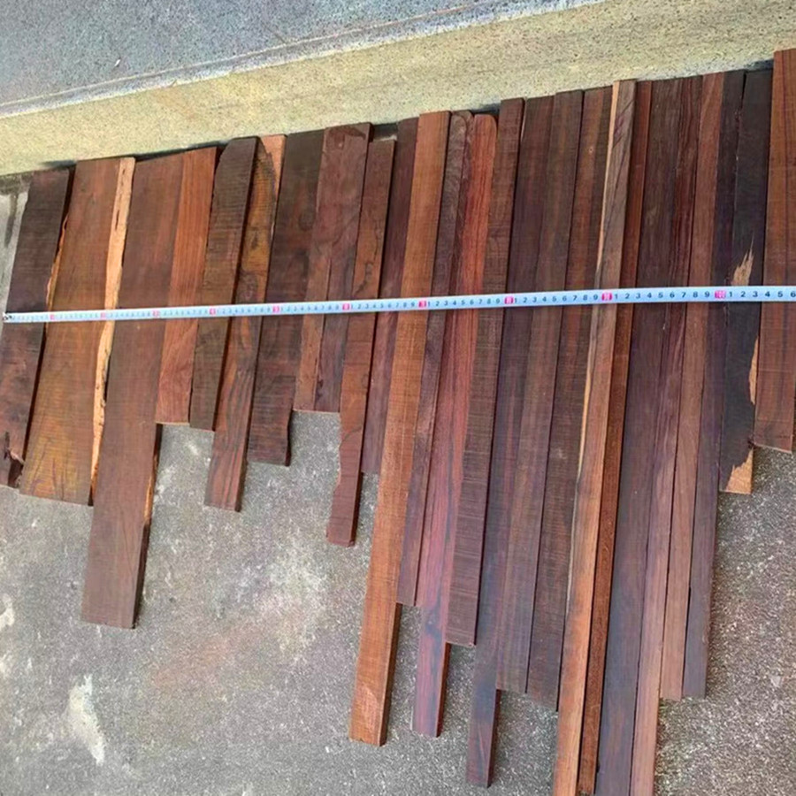 老挝大红酸枝发簪料刀柄料红木