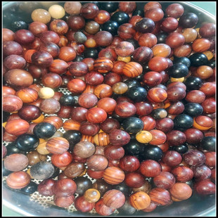 红木花梨紫檀1.5~2.0瑕疵枕芯珠填充珠佛珠坏珠胚珠打磨珠滚筒珠