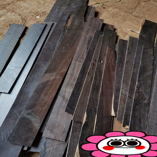 黑檀紫光檀乌木边角料 DIY雕刻三角骨架料发簪刀柄珠子练手料 5斤