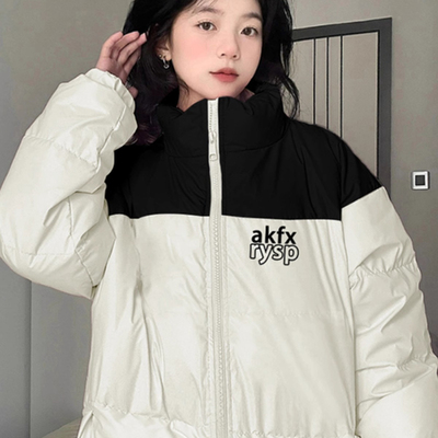 面包服加厚印花棉衣外套潮