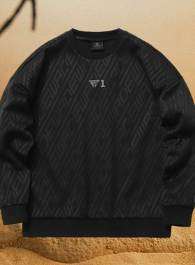 李宁正品男子潮流运动休闲韦德系列圆领宽松舒适套头卫衣AWDR069