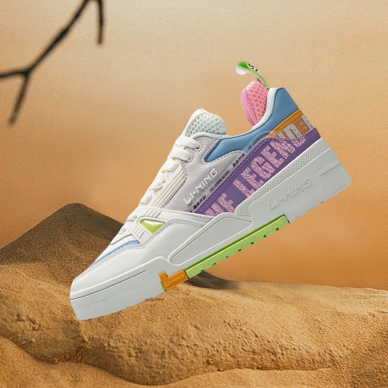 李宁休闲女鞋春季新款日进斗金启程001小白鞋运动板鞋aecr002