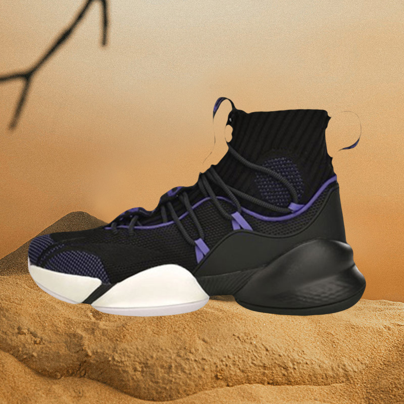 李宁篮球鞋男鞋空袭V5代季后赛精英版减震透气高帮运动鞋ABAP023