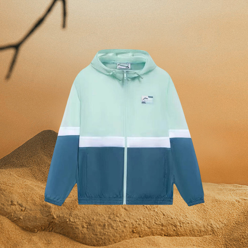 LI-NING李宁肖战同款男子连帽宽松运动风衣梭织外套AFDS309-4