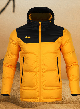 李宁棉服冬季男外套运动棉衣秋新款加厚保暖短款棉袄AFMR467