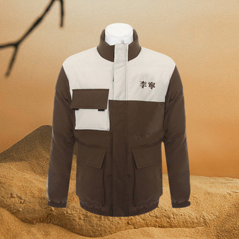 李宁正品冬季新款男子外套运动时尚系列休闲保暖短羽绒服AYMR331