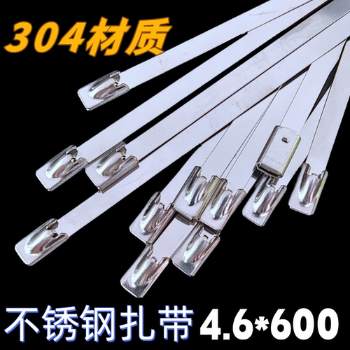304自锁式不锈钢扎带4.6*600批发