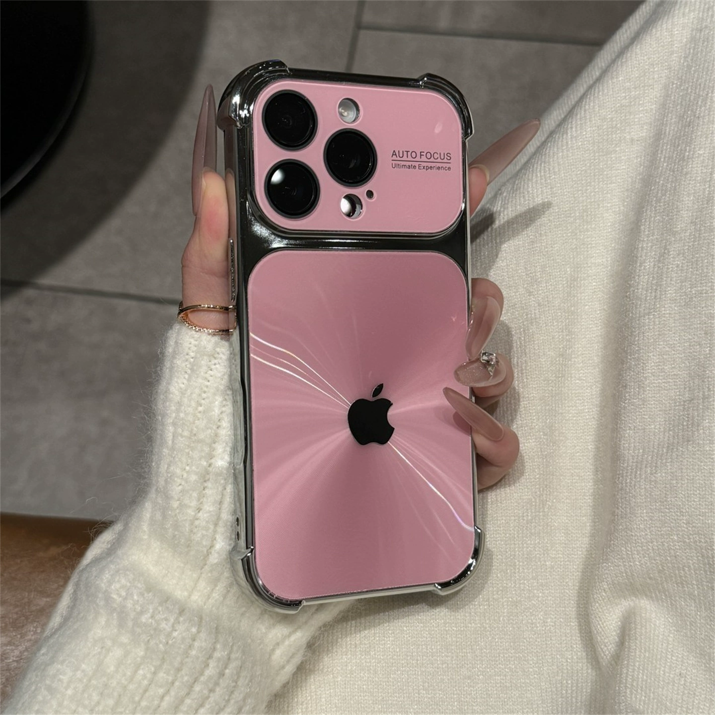 新款高级电镀极光秒变苹果17大视窗适用于iPhone17promax苹果16pro手机壳15ProMax保护套14防指纹男女情侣13p