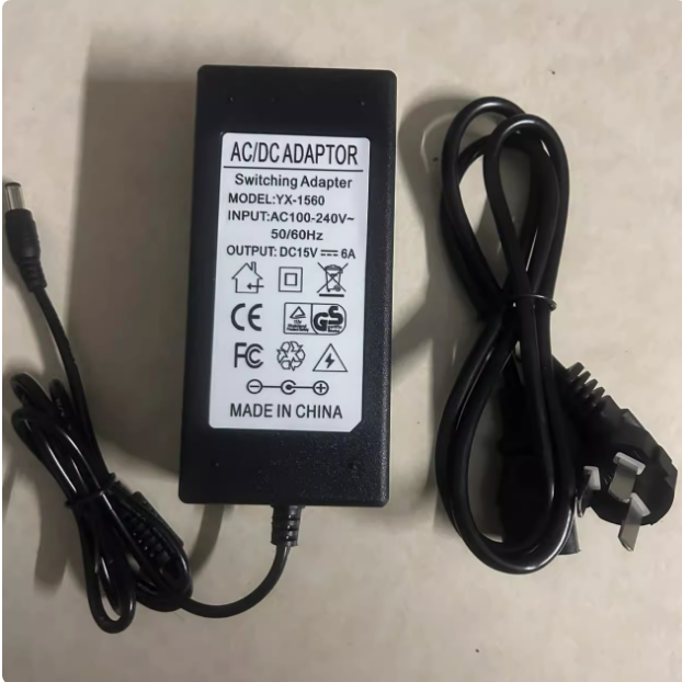 适用Nanlite南光Forza 60B摄影棚LED补光灯电源适配器线15V6A