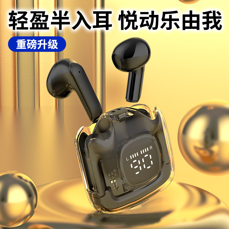 A10蓝牙耳机半入耳式对耳高清音质游戏超长续航2024年时尚新款