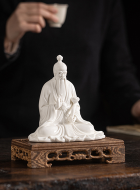 中式陶瓷三清道祖神像太上老君