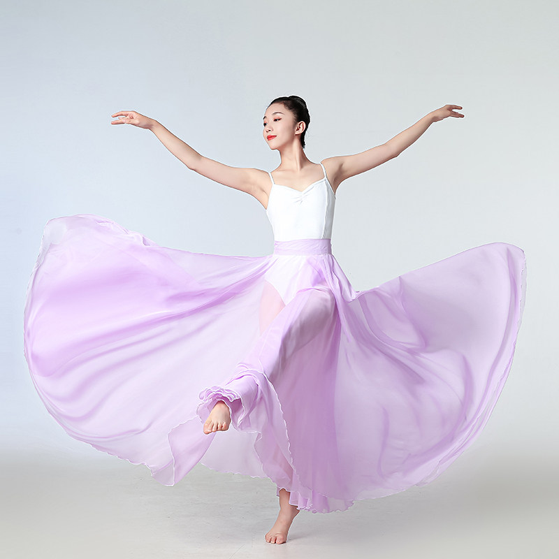 古典舞春三月多情种卷珠帘左手指月舞蹈服万疆海底光亮天丝舞蹈裙