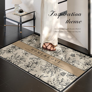 丝圈入户地毯耐脏免洗门口进门地垫玄关防滑脚垫2025新款可裁剪