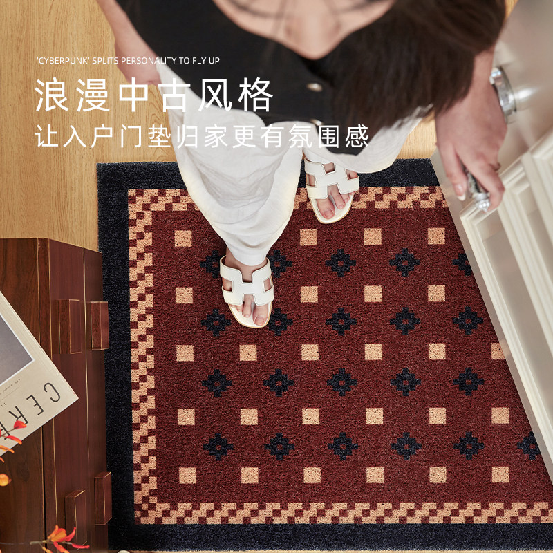 入户门地垫2025新款简约高级感丝圈免洗防滑进门垫玄关地毯脚垫,居家布艺,入户地垫,淘宝优惠券,粉丝福利购,淘宝优惠卷
