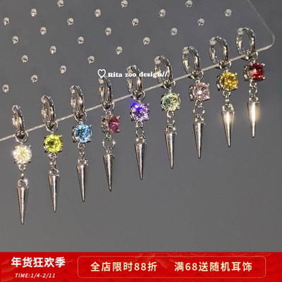 施家华子手作立体吊坠流苏耳环饰