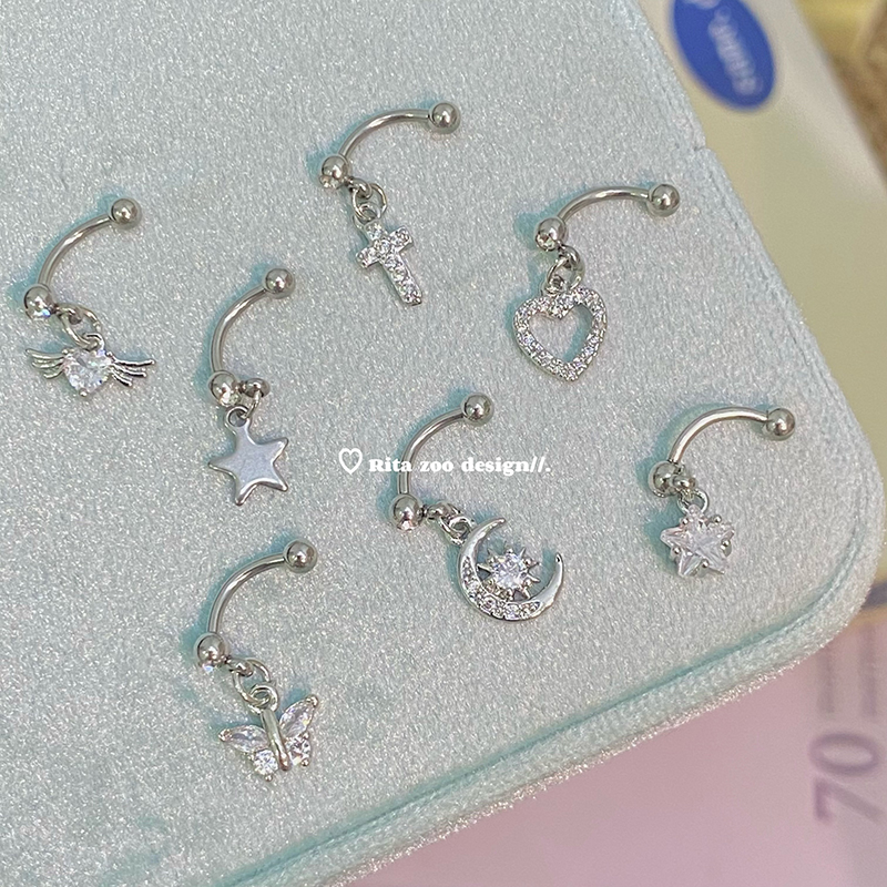 独家Rook钉十字架爱心蝴蝶星星