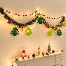 圣诞节装 饰毛条圣诞树diy彩旗挂饰拉花横幅橱窗平安夜场景布置